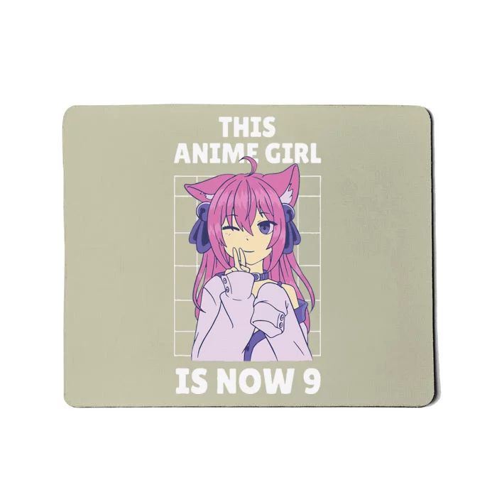 This Anime Is Now 9 Years Old Birthday Kawaii Mousepad