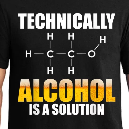 Technically Alcohol Is A Solution Chemical Formula Drinking Pajama Set