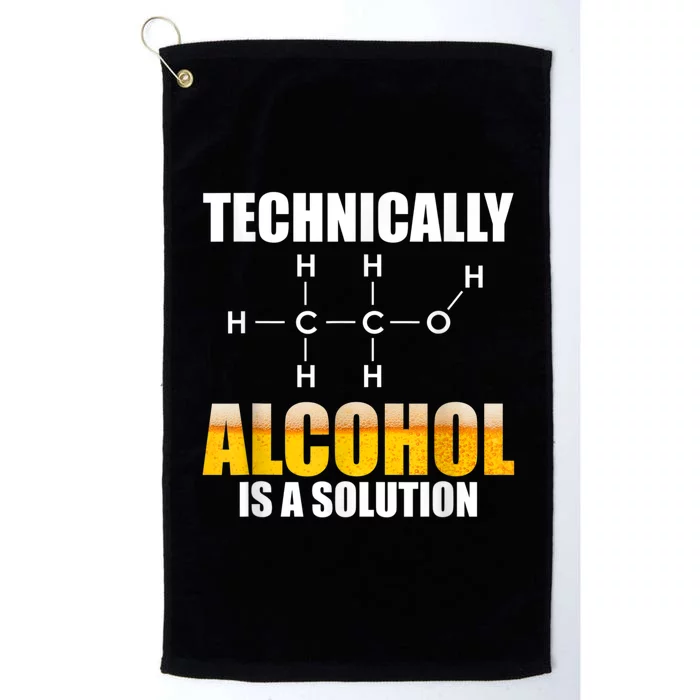 Technically Alcohol Is A Solution Chemical Formula Drinking Platinum Collection Golf Towel