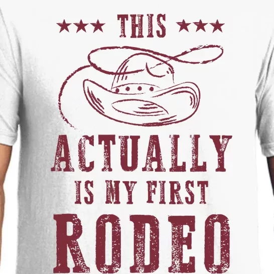 This Actually Is My First Rodeo Cowboy Pajama Set