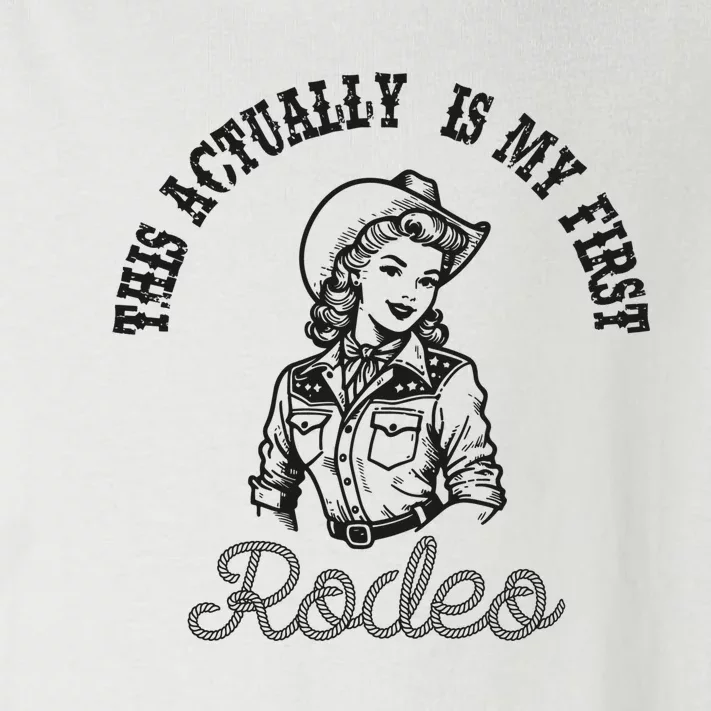 This Actually Is My First Rodeo Coastal Cowgirl Toddler Long Sleeve Shirt