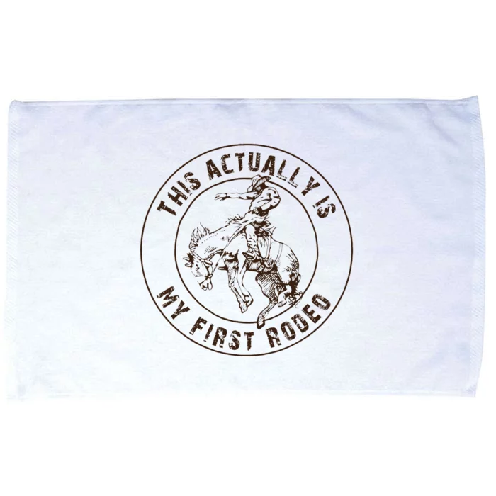 This Actually Is My First Rodeo Western Style Country Microfiber Hand Towel