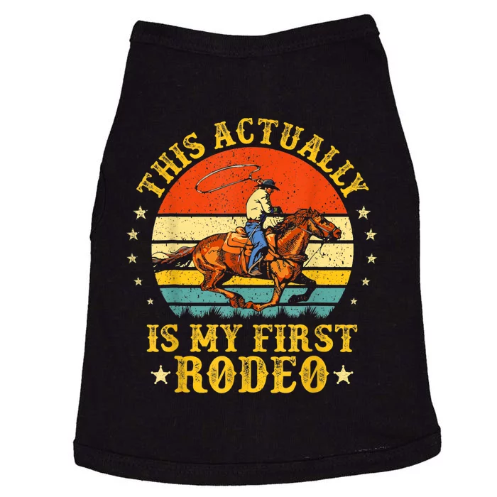 This Actually Is My First Rodeo Country Life Howdy Vintage Doggie Tank