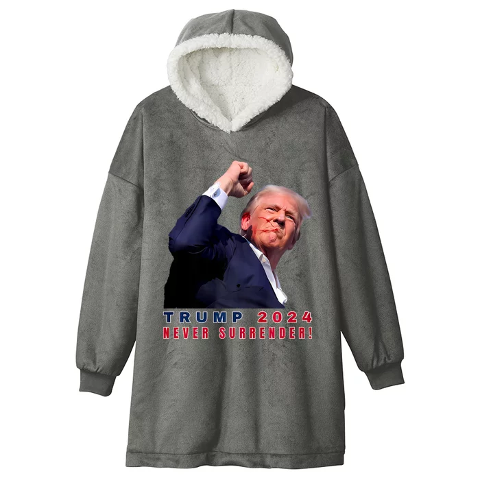 Trump Assassinated Injured In Pennsylvania July 13 2024 Hooded Wearable Blanket