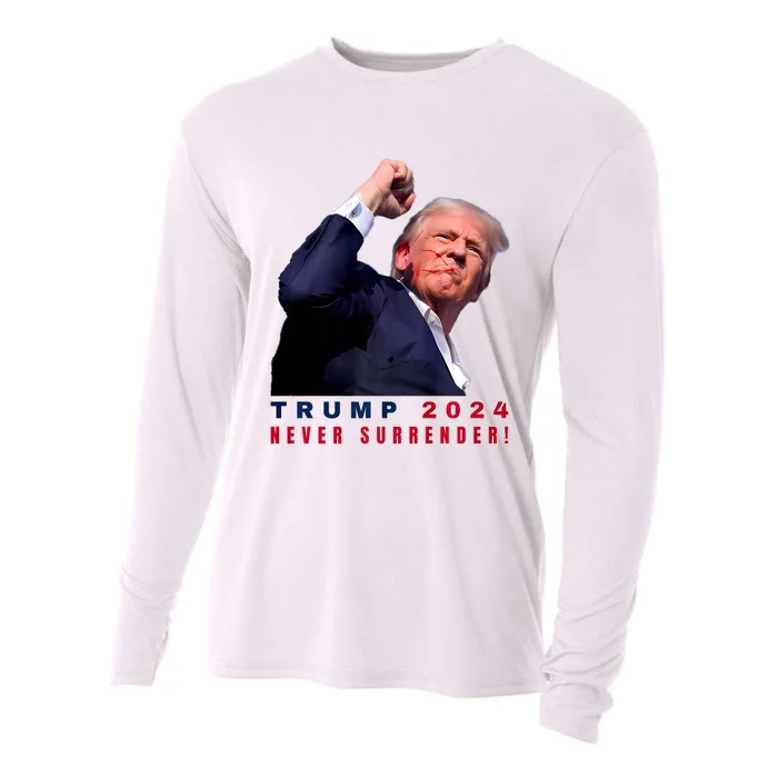 Trump Assassinated Injured In Pennsylvania July 13 2024 Cooling Performance Long Sleeve Crew