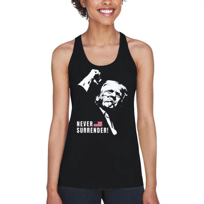 Trump Assassinated Injured In Pennsylvania July 13 2024 Women's Racerback Tank