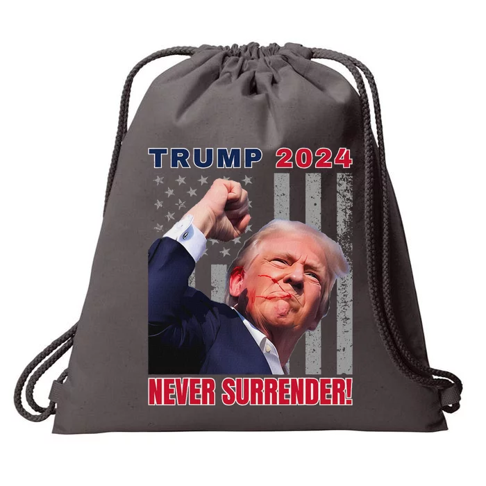 Trump Assassinated Injured Pennsylvania 2024 Design Drawstring Bag