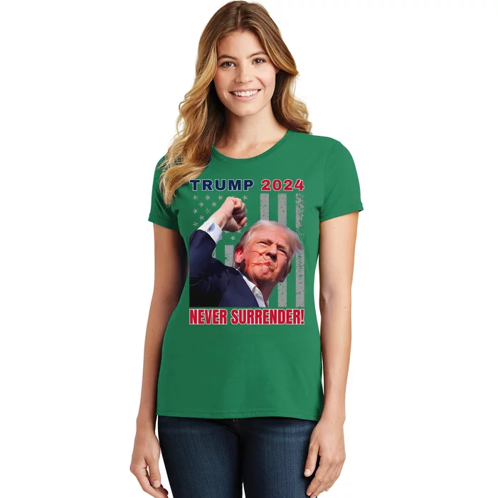 Trump Assassinated Injured Pennsylvania 2024 Design Women's T-Shirt