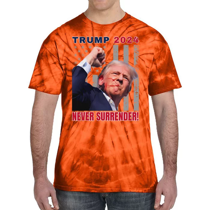 Trump Assassinated Injured Pennsylvania 2024 Design Tie-Dye T-Shirt