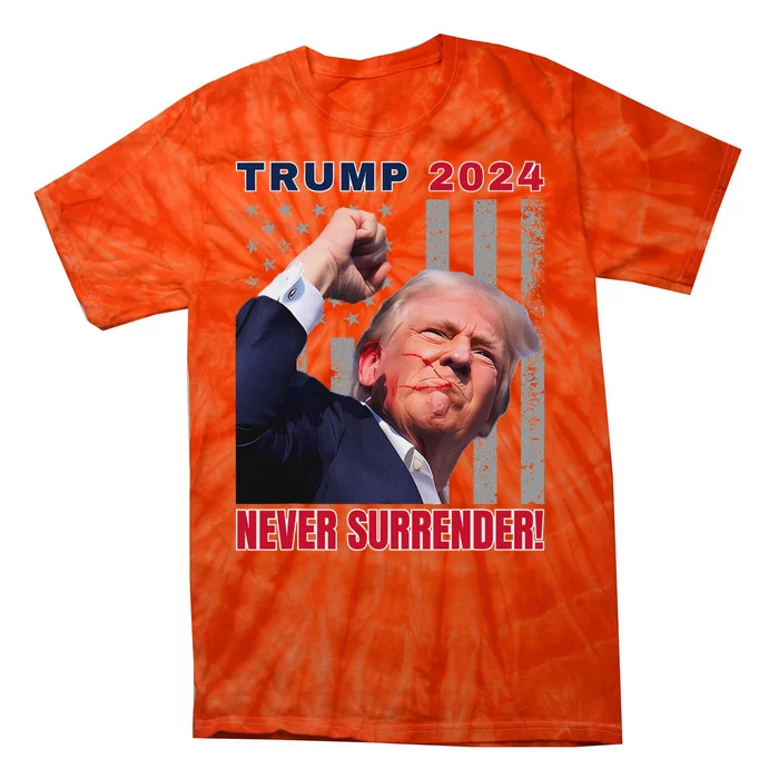 Trump Assassinated Injured Pennsylvania 2024 Design Tie-Dye T-Shirt