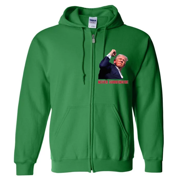 Trump Assassinated Injured In Pennsylvania Full Zip Hoodie