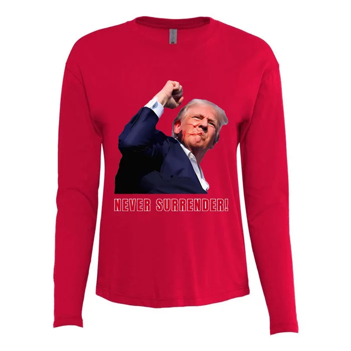 Trump Assassinated Injured In Pennsylvania Womens Cotton Relaxed Long Sleeve T-Shirt