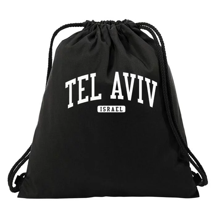 Tel Aviv Israel Israel College University Style Drawstring Bag