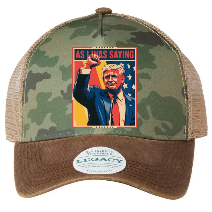 Trump As I Was Saying Trump His Speech Trump Vance Legacy Tie Dye Trucker Hat