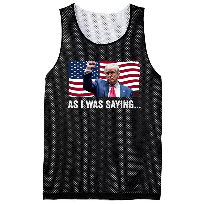 Trump As I Was Saying Trump His Speech Trump Vance Vintage Mesh Reversible Basketball Jersey Tank