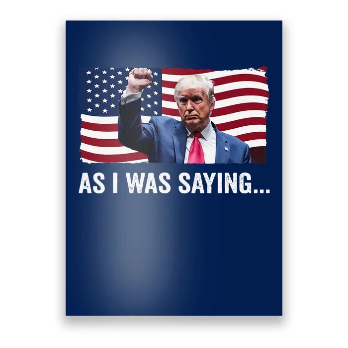 Trump As I Was Saying Trump His Speech Trump Vance Vintage Poster