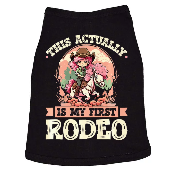 This Actually Is My First Rodeo Cowgirl Doggie Tank