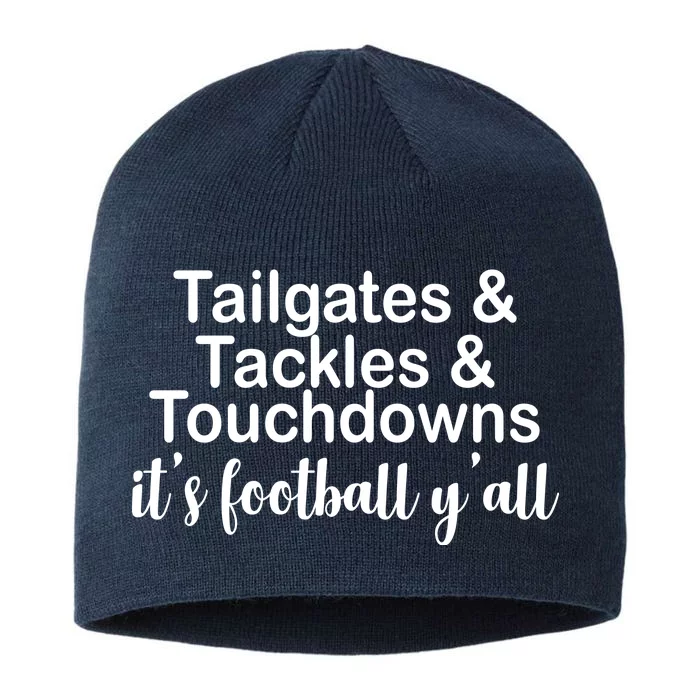 Tailgates Tackles Touchdowns Football All Day 8 1/2in Sustainable Knit Beanie