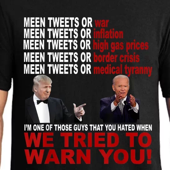 Trump And Joe Biden We Tried To Warn You Republican Pride Pajama Set