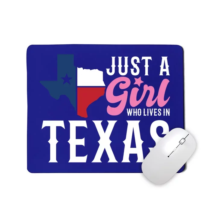 Texan American Just A Who Lives In Texas Cool Gift Mousepad