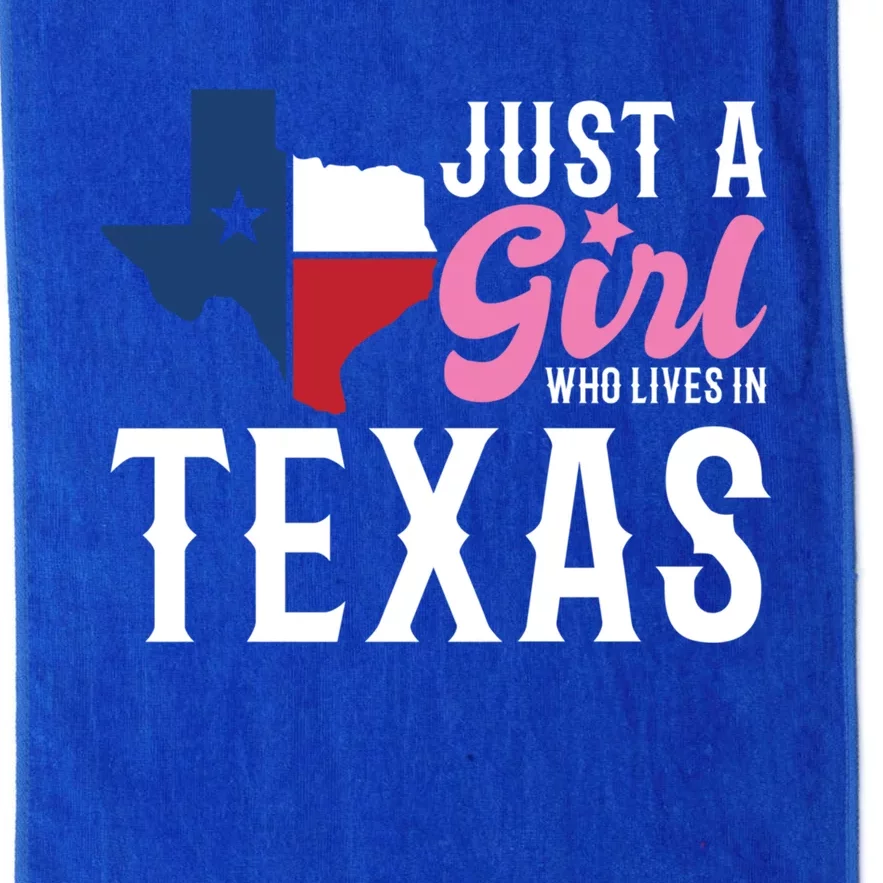 Texan American Just A Who Lives In Texas Cool Gift Platinum Collection Golf Towel