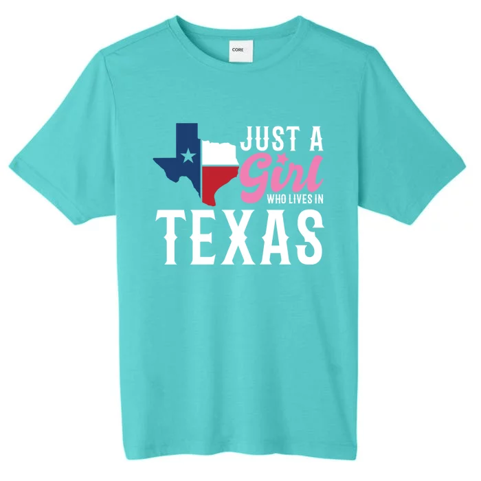 Texan American Just A Who Lives In Texas Cool Gift ChromaSoft Performance T-Shirt