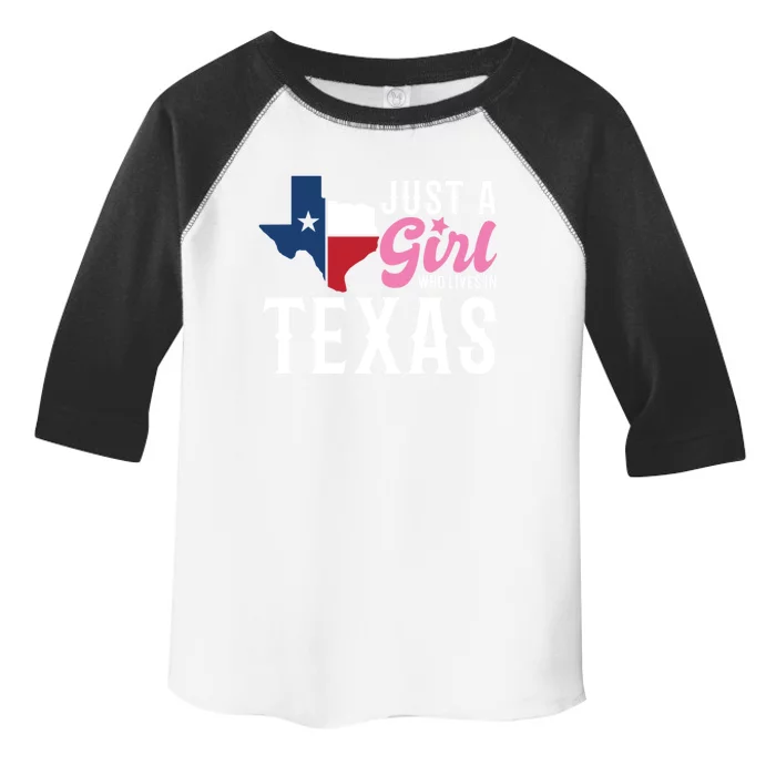 Texan American Just A Who Lives In Texas Cool Gift Toddler Fine Jersey T-Shirt