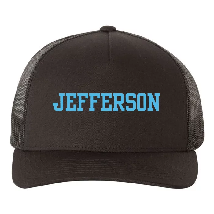 Thomas Alumni Jefferson Vintage Arch University Yupoong Adult 5-Panel Trucker Hat