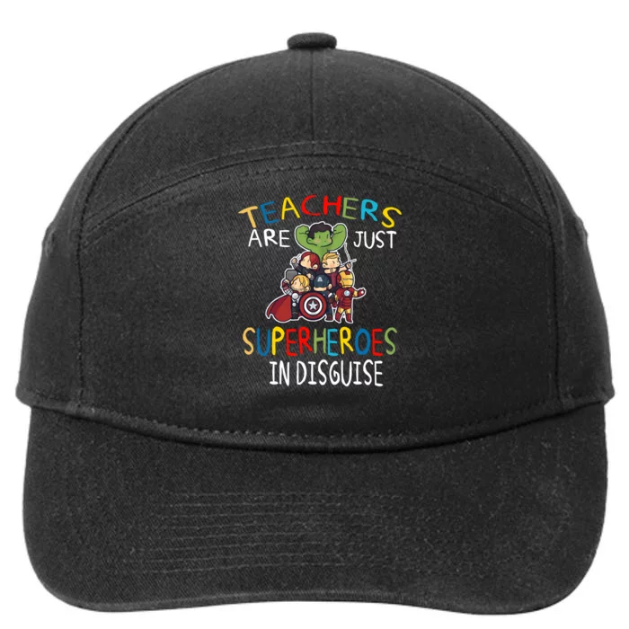 Teachers Are Just Superheroes In Disguise 7-Panel Snapback Hat