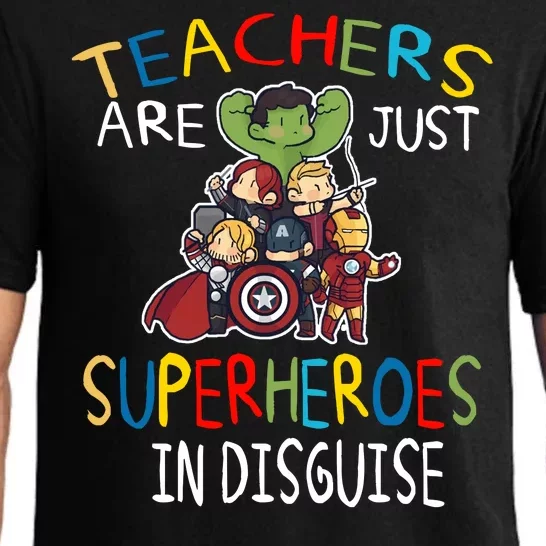 Teachers Are Just Superheroes In Disguise Pajama Set