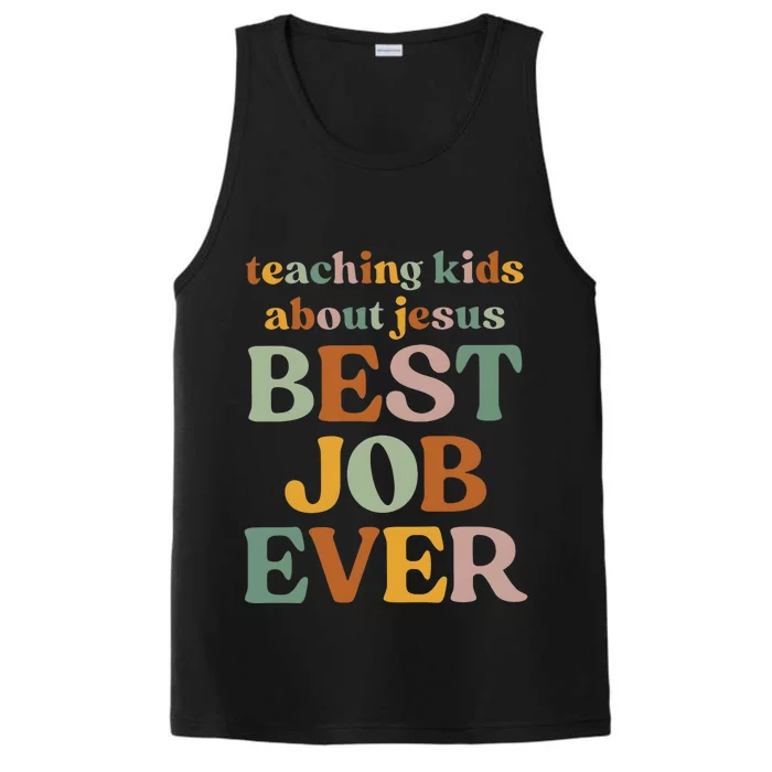 Teaching About Jesus Best Job Ever Performance Tank