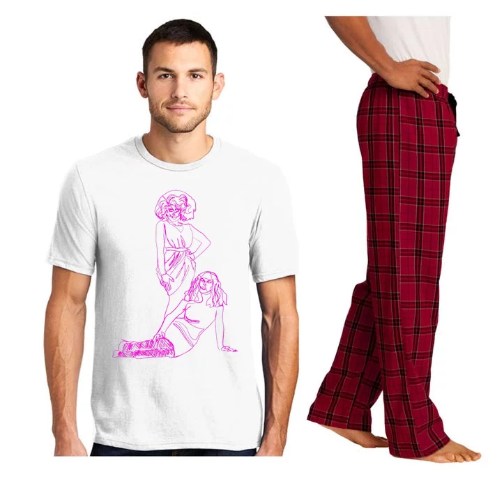 Trixie And Katya Illustration Pajama Set