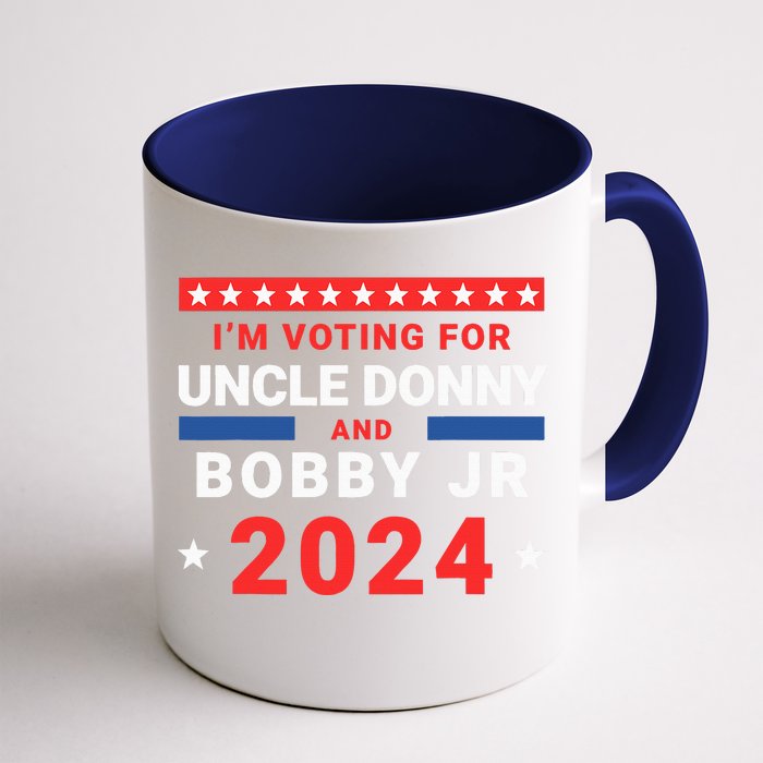 Trump And Kennedy IM Voting For Uncle Donny And Bobby Jr Front & Back Coffee Mug