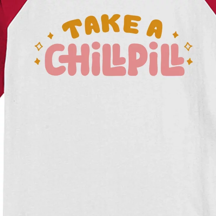 Take A Chill Pill Kids Colorblock Raglan Jersey