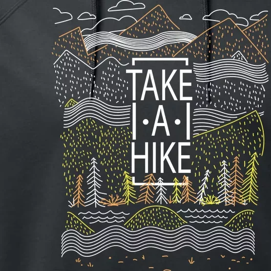 Take A Hike Outdoor Hiking And Camping Performance Fleece Hoodie