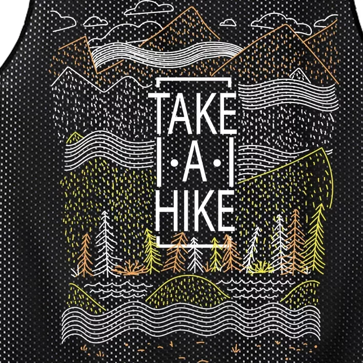 Take A Hike Outdoor Hiking And Camping Mesh Reversible Basketball Jersey Tank