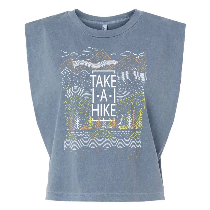 Take A Hike Outdoor Hiking And Camping Garment-Dyed Women's Muscle Tee