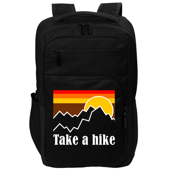 Take A Hike Sunset Funny Hiking Impact Tech Backpack