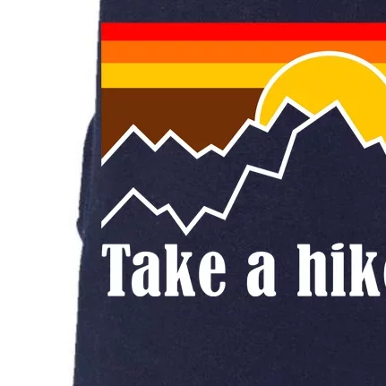 Take A Hike Sunset Funny Hiking Doggie 3-End Fleece Hoodie