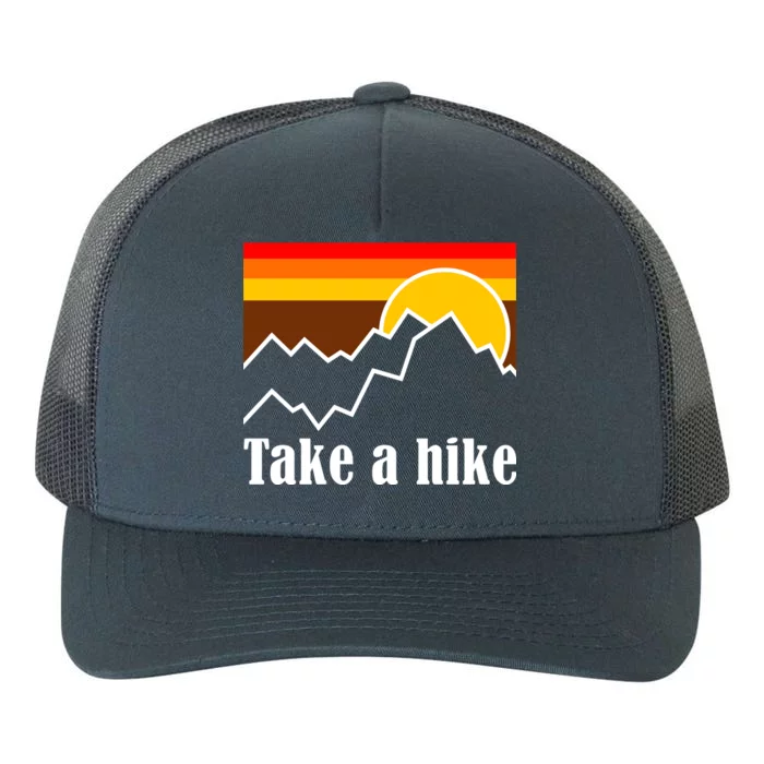 Take A Hike Sunset Funny Hiking Yupoong Adult 5-Panel Trucker Hat