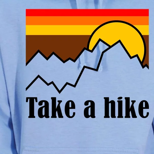 Take A Hike Sunset Funny Hiking Unisex Surf Hoodie