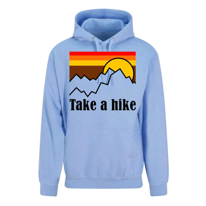 Take A Hike Sunset Funny Hiking Unisex Surf Hoodie