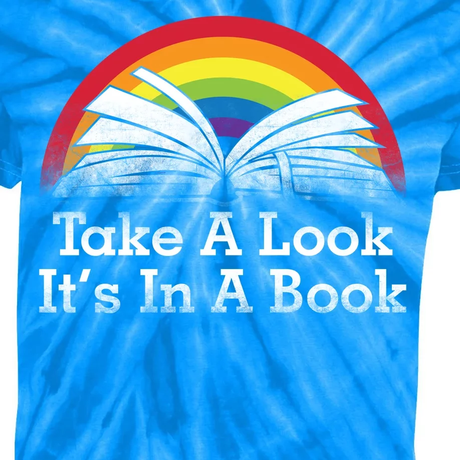 Take A Look, It's In A Book Kids Tie-Dye T-Shirt