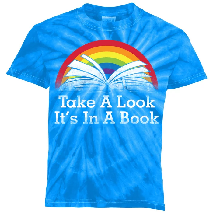 Take A Look, It's In A Book Kids Tie-Dye T-Shirt