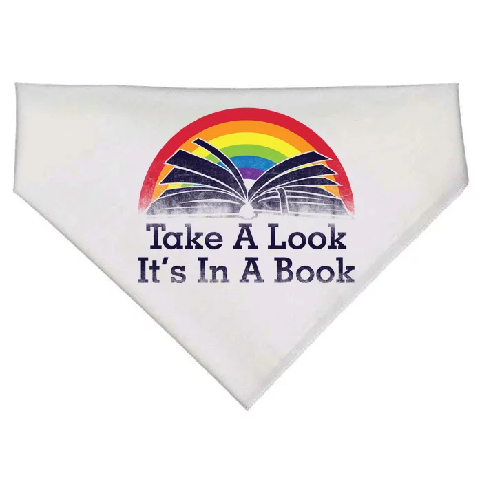 Take A Look, It's In A Book USA-Made Doggie Bandana