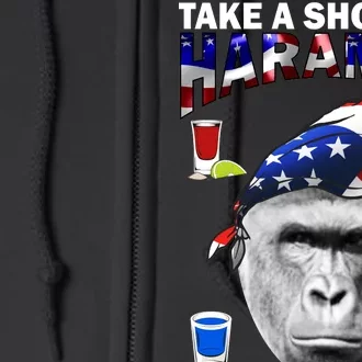 Take A Shot For Harambe Full Zip Hoodie