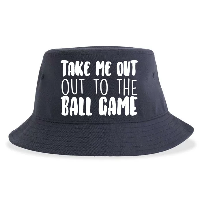 Take Me Out To The Ball Game Sustainable Bucket Hat