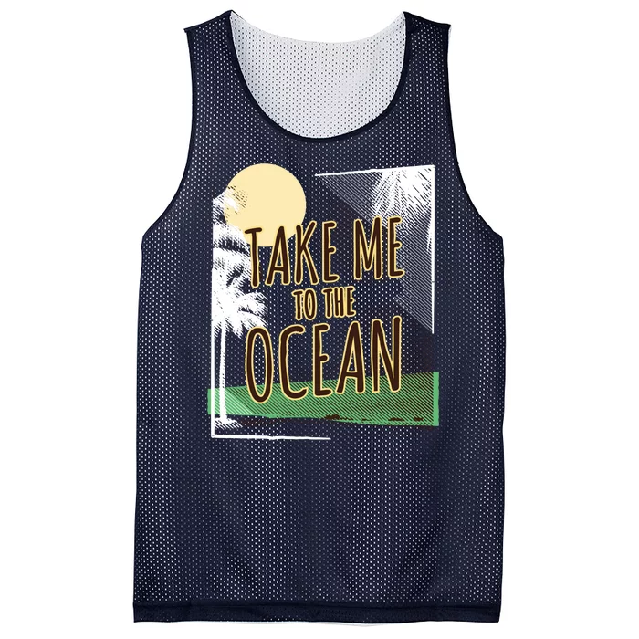 Take Me To The Ocean Mesh Reversible Basketball Jersey Tank