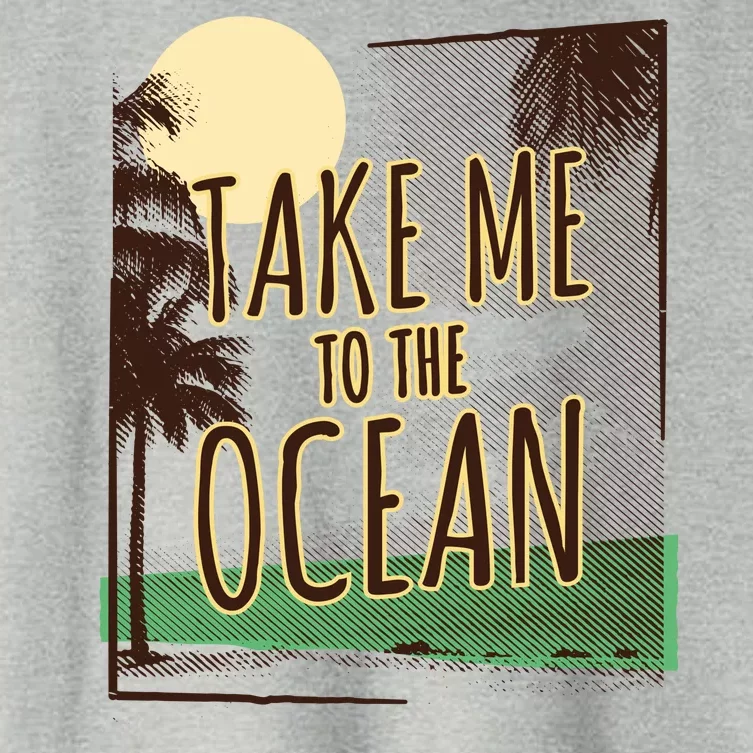 Take Me To The Ocean Women's Crop Top Tee