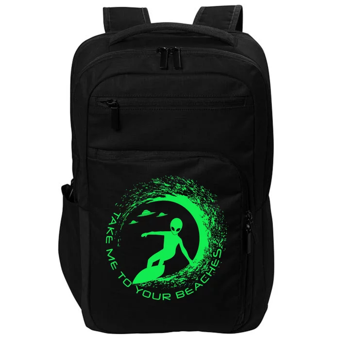 Take Me To Your Beaches Alien Impact Tech Backpack